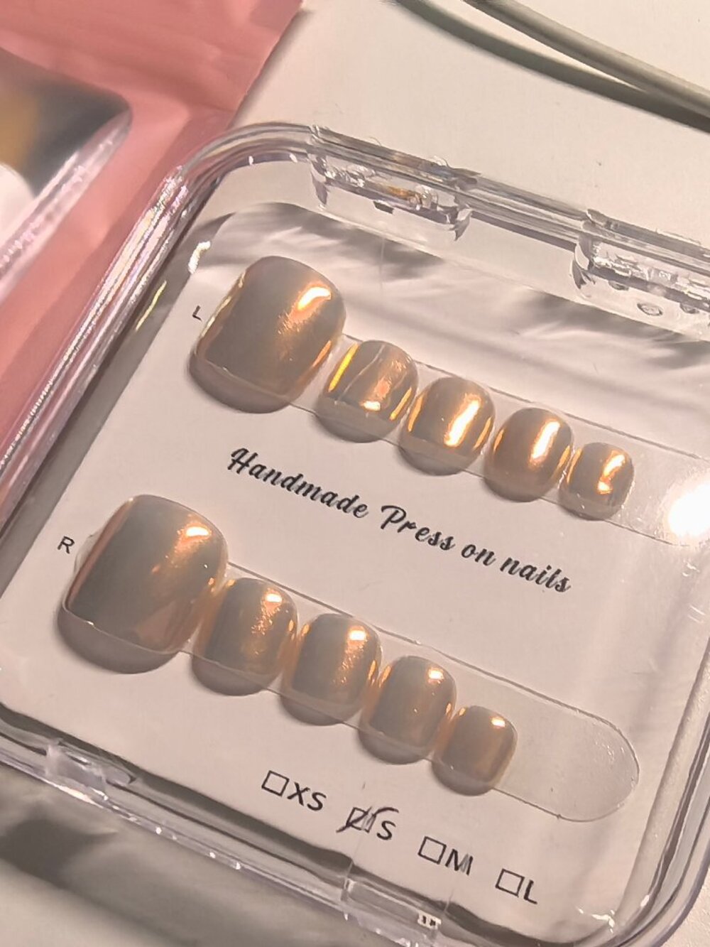 Customizable handmade press-on nails reusable